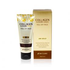 Маска-плёнка 3W Clinic Collagen & Luxury Gold Peel Off Pack, 100ml