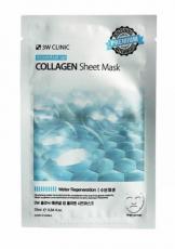 3W CLINIC Essential Up Sheet Mask - Collagen тканевая маска с коллагеном, 1шт