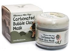 Elizavecca Очищающая кислородная маска на основе глины Milky Piggy Carbona Ted Bubble Clay Pack, 100ml